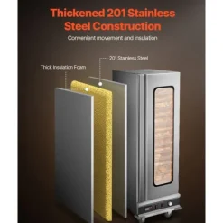 Matuppvärmare-Matvärmare Hot Box, 16-vånings Koncessionsvärmeskåp, med Vattenbricka