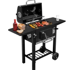 Mega-M träkolsgrill 2x sidobord 42x30 N