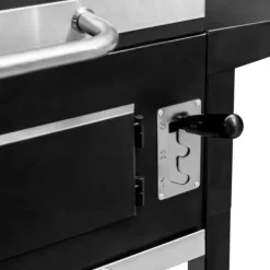 Mega-M träkolsgrill 2x sidobord 42x30 N