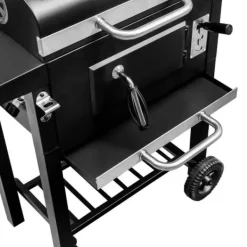 Mega-M träkolsgrill 2x sidobord 42x30 N