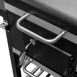 Mega-M träkolsgrill 2x sidobord 42x30 N