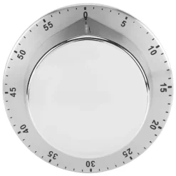 Äggklockor-Mekanisk kökstimer - Magnetisk bas, silver