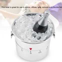 Äggklockor-Mekanisk kökstimer i rostfritt stål - 60 minuter