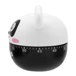 Äggklockor-Mekanisk Kökstimer Manuella Djurformade Räknare för Matlagning Timerverktyg (Svart)