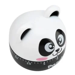 Äggklockor-Mekanisk Kökstimer Manuella Djurformade Räknare för Matlagning Timerverktyg (Svart)