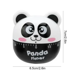 Äggklockor-Mekanisk Kökstimer Manuella Djurformade Räknare för Matlagning Timerverktyg (Svart)