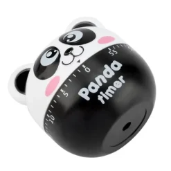 Äggklockor-Mekanisk Kökstimer Manuella Djurformade Räknare för Matlagning Timerverktyg (Svart)