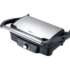 Grillar-MELISSA Panini / bordsgrill 1600W Svart / Rostfritt stål topphölje