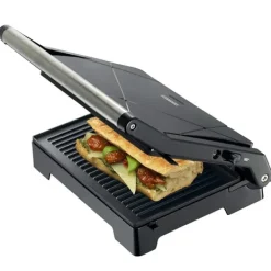 MELISSA Panini-grill och kontaktgrill med non-stickbeläggning och överhettningsskydd 1000W Svart
