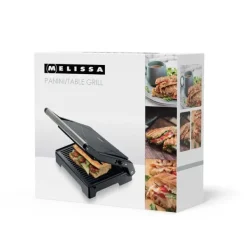 MELISSA Panini-grill och kontaktgrill med non-stickbeläggning och överhettningsskydd 1000W Svart