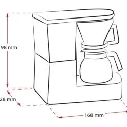 Melitta Aromaboy - Kaffemaskin - 2 koppar - svart