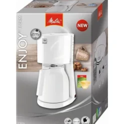 Melitta Kaffemaskiner & Espresso-Enjoy II Therm Filter Kaffebryggare - Vit - 12 koppar - 1000W