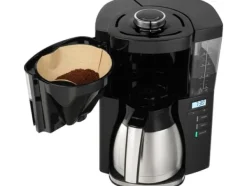Melitta Look Therm Timer Kaffemaskin - 10 koppar - Svart / Silver