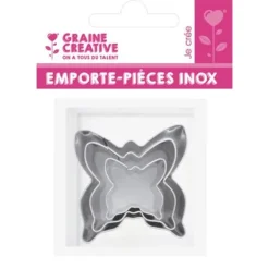 Kakformar-metalliska kakformar fjäril 3 delar