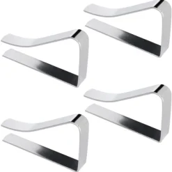 Dukclips & -Vikter-Metallklämmor för bordsdukar, 4 st.