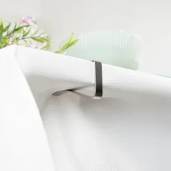 Dukclips & -Vikter-Metallklämmor för bordsdukar, 4 st.