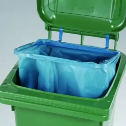 Metallram för att fästa en soppåse i en 120L behållare