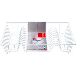 Metaltex diskställ 48x30 cm vit