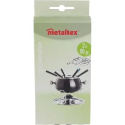 Fondueset-Metaltex Fondue Fire Gel 2 delar