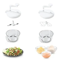 Salladsslungor-Metaltex Kitchen Helpers Topedo Salladsslunga Vit/Transparent