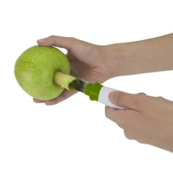 Pressar-Metaltex Mrs Apple Äppelborr Vit/Grön/Rostfritt Stål