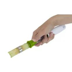 Pressar-Metaltex Mrs Apple Äppelborr Vit/Grön/Rostfritt Stål