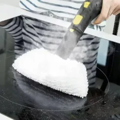 Golv- & Mattrengöring-Mikrofiberdukar till ångtvätt EasyFix 6-pack – 3 golv + 3 handmunstycke | Tvättbar | Ersättningsdel för Karcher SC3 SC4