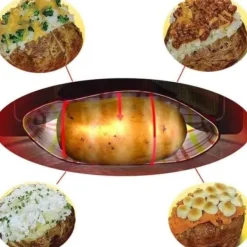 Påsar För Ångkokning-Mikrovågsugnspåse för potatis - FOLAYA - 4 st - Tidsbesparing och effektivitet