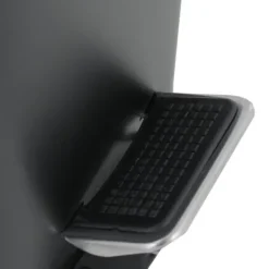 Viking Choice Soptunnor & Papperskorgar-Miljövänlig svart bambu & stål pedalpapperskorg - 5L, stilfull & hållbar badrumspapperskorg