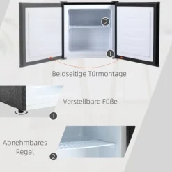 Mini Frys, 47x44,2x48,8 cm, Svart