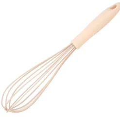 Mini Silikon Manuell Äggvisp Omrörningsskummare Mixer Blender Köksredskap Rosa