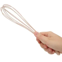 Mini Silikon Manuell Äggvisp Omrörningsskummare Mixer Blender Köksredskap Rosa