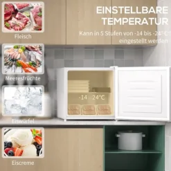 Minifrys, 47x44,2x48,8 cm, Vit, Stål