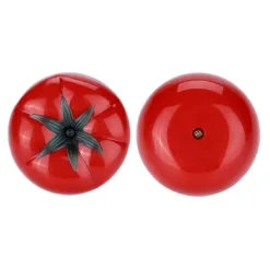 Äggklockor-60-minuters tomatformad mekanisk nedräkningstimer för matlagning och bakning i kök (6,3 x 4,5 cm)