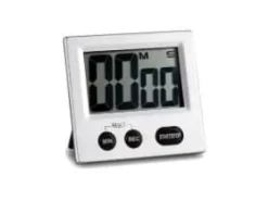 Minutur digitalt med stort display og magnet aluminium