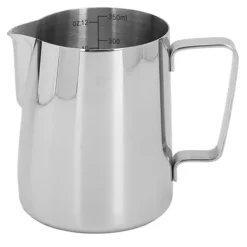 Kaffemaskiner & Espresso-mjölkskummande kanna med latte art-penna glansig silver 304 rostfritt stål innerskala kaffe ångande mjölkgräddekopp 350 ml