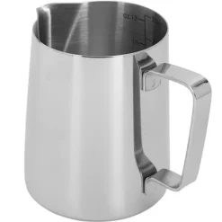 Kaffemaskiner & Espresso-mjölkskummande kanna med latte art-penna glansig silver 304 rostfritt stål innerskala kaffe ångande mjölkgräddekopp 350 ml