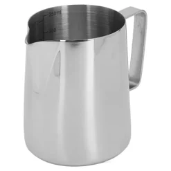 Kaffemaskiner & Espresso-mjölkskummande kanna med latte art-penna glansig silver 304 rostfritt stål innerskala kaffe ångande mjölkgräddekopp 350 ml