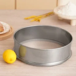 Silar-Mjölsikt, 80 mesh finmaskig sikt, 32x32x10 cm, rostfritt stål