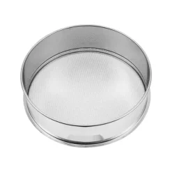 Mjölsikt i rostfritt stål, finmaskigt 12 mesh, idealisk för bakning av tårtor