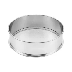 Mjölsikt i rostfritt stål, finmaskigt 12 mesh, idealisk för bakning av tårtor