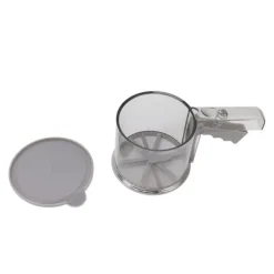 Silar-Mjölsikt PP Transparent Justerbar Finmaskig Enhandsdrift Pulversikt för köksbakning Enkellager