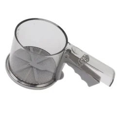 Silar-Mjölsikt PP Transparent Justerbar Finmaskig Enhandsdrift Pulversikt för köksbakning Enkellager