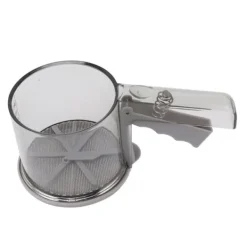 Silar-Mjölsikt PP Transparent Justerbar Finmaskig Enhandsdrift Pulversikt för köksbakning Enkellager