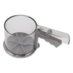 Silar-Mjölsikt PP Transparent Justerbar Finmaskig Enhandsdrift Pulversikt för köksbakning Enkellager