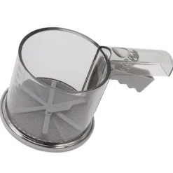 Silar-Mjölsikt PP Transparent Justerbar Finmaskig Enhandsdrift Pulversikt för köksbakning Enkellager