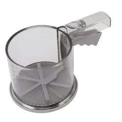 Silar-Mjölsikt PP Transparent Justerbar Finmaskig Enhandsdrift Pulversikt för köksbakning Enkellager