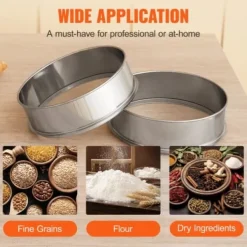 Silar-Mjölsikt, 32x30,5x10 cm, rostfritt stål, finmaskig