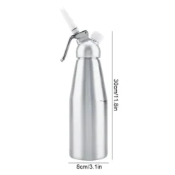 Spritspåsar-1000ml bärbar aluminium vispad grädde dispenser skummare dessertverktyg