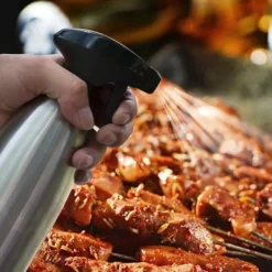 500ml rostfritt stål oljespruta tom flaska vinägerflaska oljedispenser för matlagning sallad BBQ köksverktyg